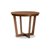 Baxton Studio Aggie Modern and Contemporary Grey Fabric Upholstered and Walnut Brown Finished Wood 5-Piece Dining Set
