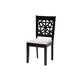 Baxton Studio Aiden Modern Grey Fabric and Dark Brown Finished Wood 5-Piece Dining Set