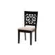Baxton Studio Aiden Modern Beige Fabric and Dark Brown Finished Wood 5-Piece Dining Set