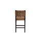 bali & pari Alise Modern Bohemian Dark Brown Mahogany Wood and Seagrass Counter Stool WHI-Alise-Mahogany-CS