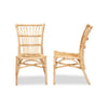 bali & pari Ammi Modern Bohemian Natural Brown Rattan Dining Chair WHI-Ammi-Rattan-DC
