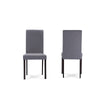 Baxton Studio Andrew Contemporary Espresso Wood Grey Fabric 5PC Dining Set