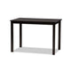 Baxton Studio Ani Modern and Contemporary Dark Brown Finished Wood 5-Piece Dining Set WHI-Ani-Dark-Brown-5PC-Dining-Set