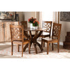 Baxton Studio Anila Modern and Contemporary Walnut Brown Finished Wood 5-Piece Dining Set