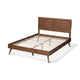 Baxton Studio Artemis Mid-Century Modern Walnut Brown Finished Wood Full Size Platform Bed