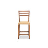bali & pari Arthur Mid-Century Modern Walnut Brown Mahogany Wood and Natural Rattan Counter Stool WHI-Arthur-Teak-CS