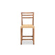 bali & pari Arthur Mid-Century Modern Walnut Brown Mahogany Wood and Natural Rattan Counter Stool WHI-Arthur-Teak-CS