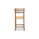 bali & pari Arthur Mid-Century Modern Walnut Brown Mahogany Wood and Natural Rattan Counter Stool WHI-Arthur-Teak-CS
