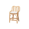 bali & pari Arween Modern Bohemian Natural Brown Rattan Counter Stool WHI-Arween-Rattan-CS