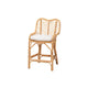 bali & pari Arween Modern Bohemian Natural Brown Rattan Counter Stool WHI-Arween-Rattan-CS