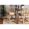bali & pari Arween Modern Bohemian Natural Brown Rattan Counter Stool WHI-Arween-Rattan-CS