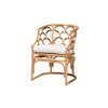 bali & pari Aster Modern Bohemian Natural Brown Rattan Armchair WHI-Aster-Rattan-Armchair