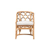 bali & pari Aster Modern Bohemian Natural Brown Rattan Armchair WHI-Aster-Rattan-Armchair