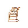 bali & pari Aster Modern Bohemian Natural Brown Rattan Armchair WHI-Aster-Rattan-Armchair