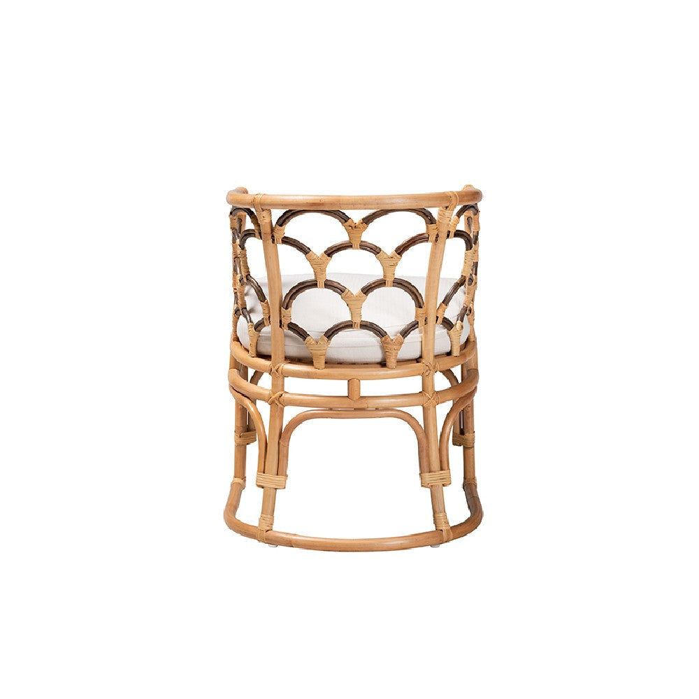 bali & pari Aster Modern Bohemian Natural Brown Rattan Armchair WHI-Aster-Rattan-Armchair