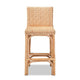 bali & pari Athena Modern and Contemporary Natural Finished Rattan Counter Stool WHI-Athena-Natural-CS