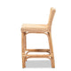 bali & pari Athena Modern and Contemporary Natural Finished Rattan Counter Stool WHI-Athena-Natural-CS