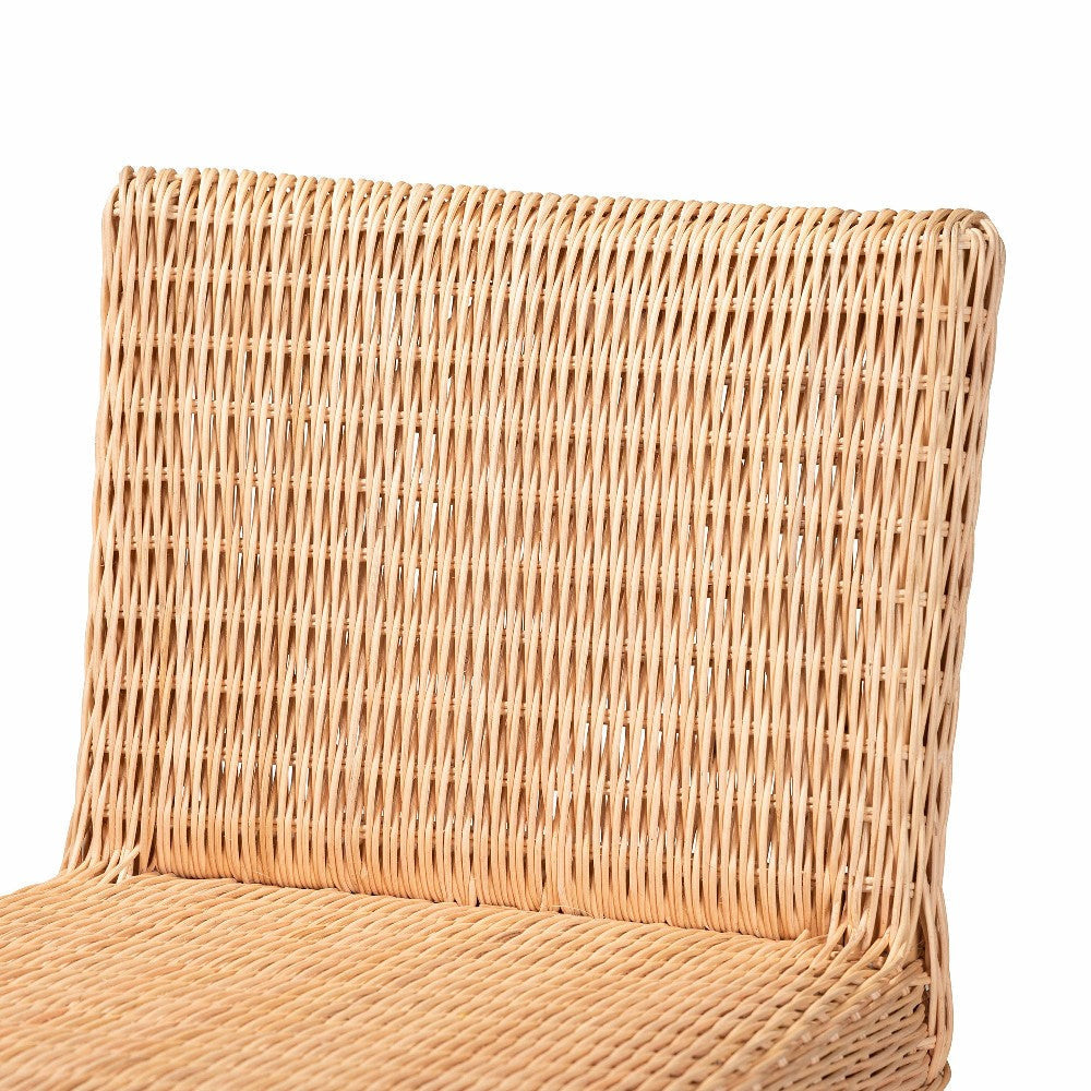 bali & pari Athena Modern and Contemporary Natural Finished Rattan Counter Stool WHI-Athena-Natural-CS