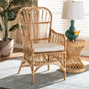 bali & pari Aya Modern and Contemporary Natural Finished Rattan Armchair
