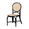 bali & pari Ayana Mid-Century Modern Two-Tone Black and Natural Brown Rattan Dining Chair WHI-Ayana-Rattan-DC