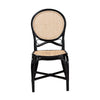 bali & pari Ayana Mid-Century Modern Two-Tone Black and Natural Brown Rattan Dining Chair WHI-Ayana-Rattan-DC