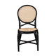 bali & pari Ayana Mid-Century Modern Two-Tone Black and Natural Brown Rattan Dining Chair WHI-Ayana-Rattan-DC
