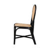 bali & pari Ayana Mid-Century Modern Two-Tone Black and Natural Brown Rattan Dining Chair WHI-Ayana-Rattan-DC
