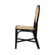 bali & pari Ayana Mid-Century Modern Two-Tone Black and Natural Brown Rattan Dining Chair WHI-Ayana-Rattan-DC