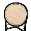 bali & pari Ayana Mid-Century Modern Two-Tone Black and Natural Brown Rattan Dining Chair WHI-Ayana-Rattan-DC
