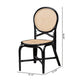 bali & pari Ayana Mid-Century Modern Two-Tone Black and Natural Brown Rattan Dining Chair WHI-Ayana-Rattan-DC