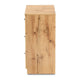 Baxton Studio Decon Modern and Contemporary Oak Brown Finished Wood 3-Drawer Storage Chest WHI-B06-Wotan-Oak