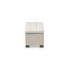 Baxton Studio Roanoke Modern and Contemporary Beige Fabric Upholstered Grid-Tufting Storage Ottoman Bench