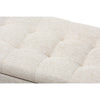Baxton Studio Roanoke Modern and Contemporary Beige Fabric Upholstered Grid-Tufting Storage Ottoman Bench