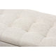Baxton Studio Roanoke Modern and Contemporary Beige Fabric Upholstered Grid-Tufting Storage Ottoman Bench