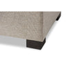 Baxton Studio Roanoke Modern and Contemporary Beige Fabric Upholstered Grid-Tufting Storage Ottoman Bench