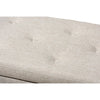 Baxton Studio Hannah Modern and Contemporary Beige Fabric Upholstered Button-Tufting Storage Ottoman Bench