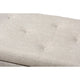 Baxton Studio Hannah Modern and Contemporary Beige Fabric Upholstered Button-Tufting Storage Ottoman Bench