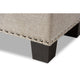 Baxton Studio Hannah Modern and Contemporary Beige Fabric Upholstered Button-Tufting Storage Ottoman Bench