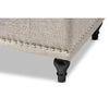Baxton Studio Kaylee Modern Classic Beige Fabric Upholstered Button-Tufting Storage Ottoman Bench