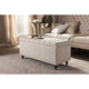Baxton Studio Kaylee Modern Classic Beige Fabric Upholstered Button-Tufting Storage Ottoman Bench