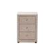 Baxton Studio Tessa Modern and Contemporary Beige Fabric Upholstered 3-Drawer Nightstand