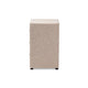 Baxton Studio Tessa Modern and Contemporary Beige Fabric Upholstered 3-Drawer Nightstand