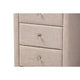 Baxton Studio Tessa Modern and Contemporary Beige Fabric Upholstered 3-Drawer Nightstand