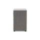 Baxton Studio Tessa Modern and Contemporary Grey Fabric Upholstered 3-Drawer Nightstand