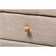 Baxton Studio Jonesy Mid-Century Beige Linen Upholstered 2-Drawer Nightstand WHI-BBT3140-Beige-NS-XD02