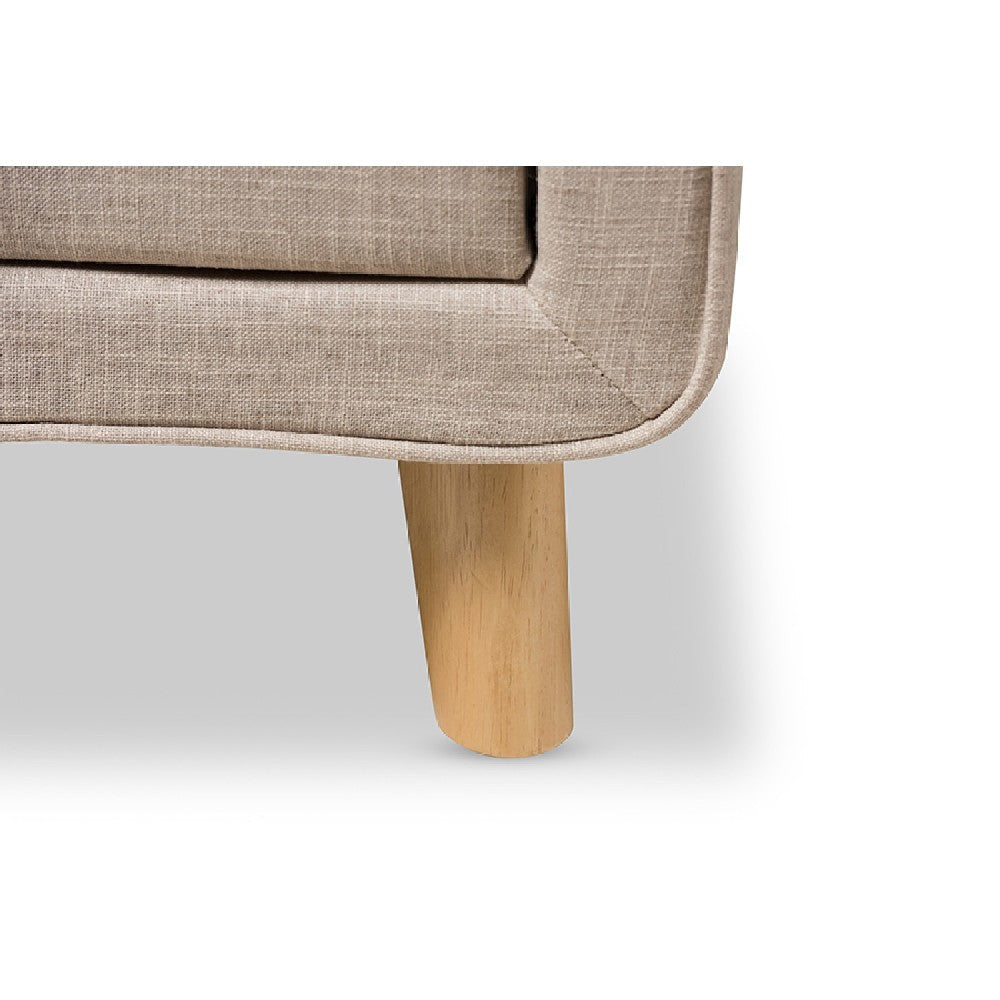 Baxton Studio Jonesy Mid-Century Beige Linen Upholstered 2-Drawer Nightstand WHI-BBT3140-Beige-NS-XD02