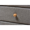 Baxton Studio Jonesy Mid-Century Grey Fabric Upholstered 2-Drawer Nightstand WHI-BBT3140-Grey-NS-800F