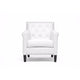 Baxton Studio Thalassa White Modern Arm Chair