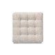 Baxton Studio Elladio Modern and Contemporary Beige Fabric Upholstered Tufted Cube Ottoman Set of 2