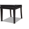 Baxton Studio Dylin Modern and Contemporary Black Faux Leather Upholstered and Dark Brown Finished Wood 7-Piece Dining Set